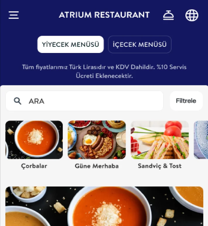 Digital QR code menu for contactless ordering system & payment görseli