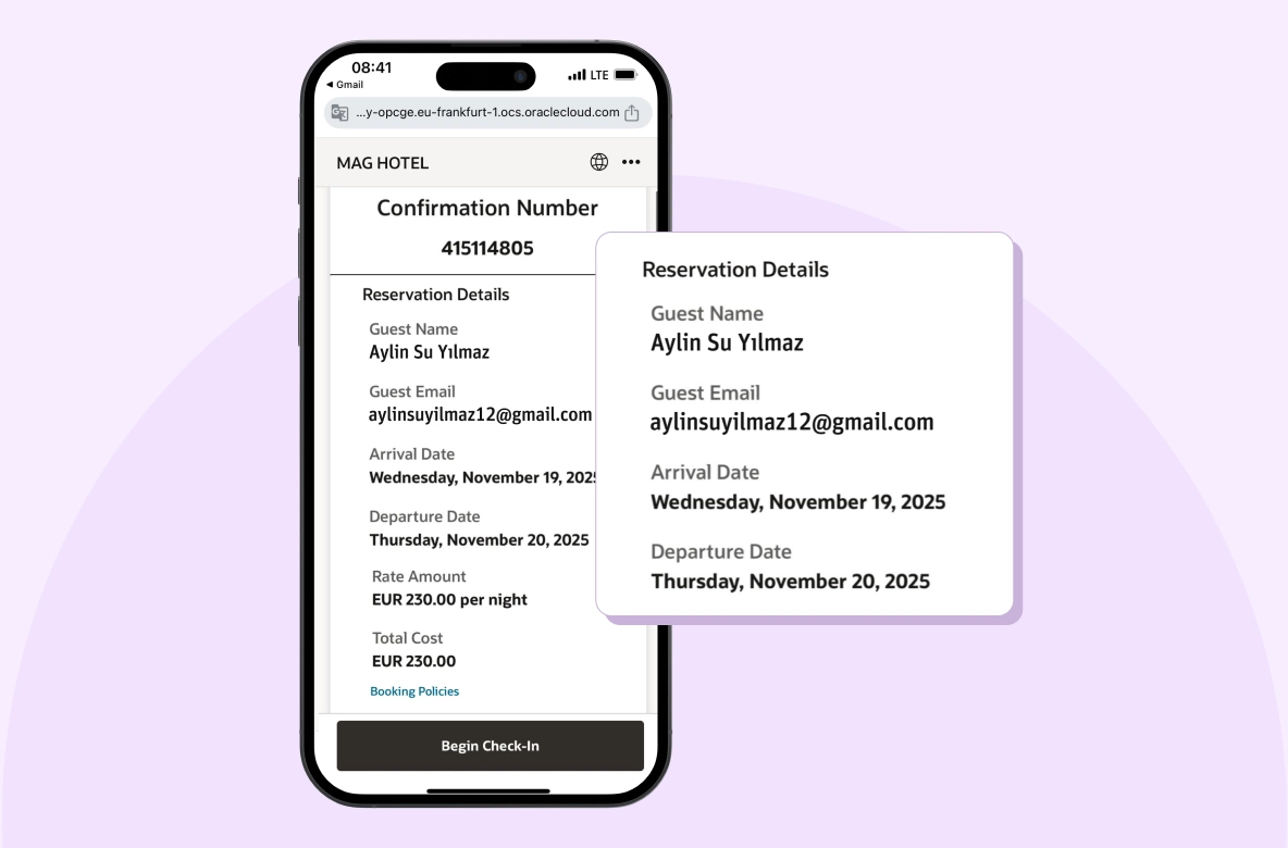 Hızlı ve temassız online check-in